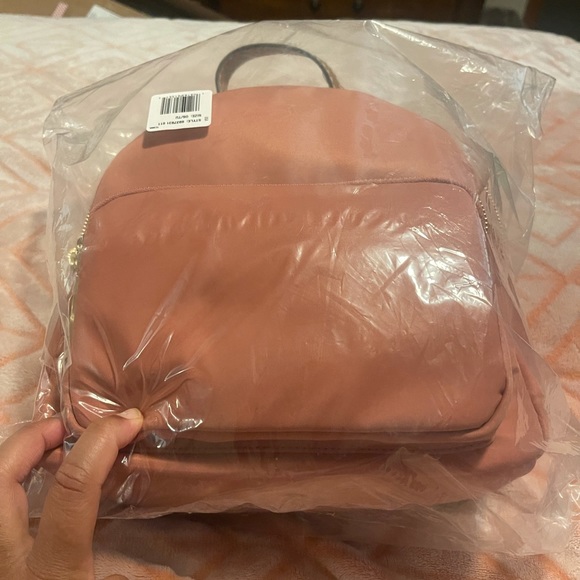 Adjustable backpack straps; twill lining; zip closure; gold hardware - Picture 12 of 13